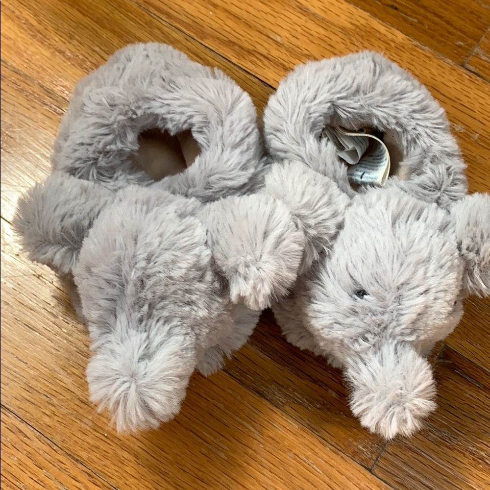 Pottery Barn Kids elephant slippers